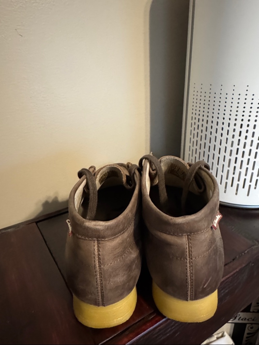 Clarks Originals Wallabee Boots Brown Leather Crepe Sole  Men’s Size 10.5 - Picture 9 of 9